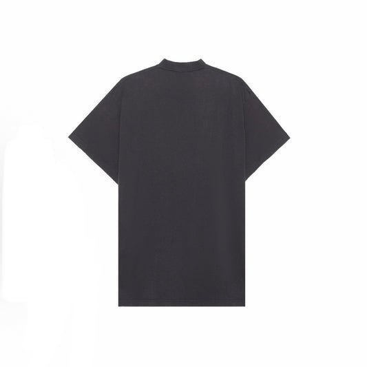 New Black Letter Logo Print Graphic Tee, Crew Neck Short Sleeve Casual T-Shirt