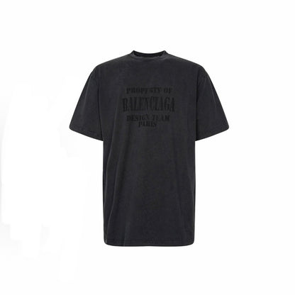 New Unisex Logo Letter Emblem Graphic T-Shirt, Crew Neck Short Sleeve Streetwear Tee