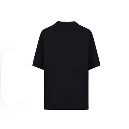 New Unisex Logo Letter Emblem Graphic T-Shirt, Crew Neck Short Sleeve Streetwear Tee