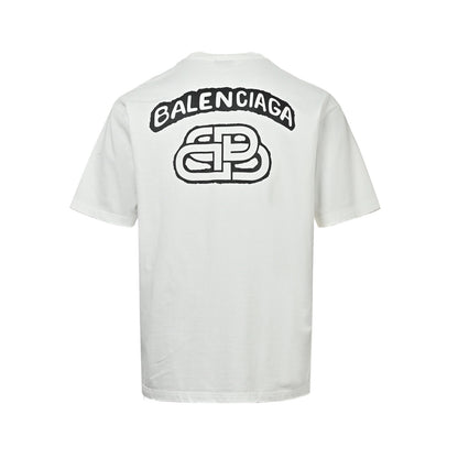New Unisex Playful Logo Graphic T-Shirt, Short Sleeve Casual Tee