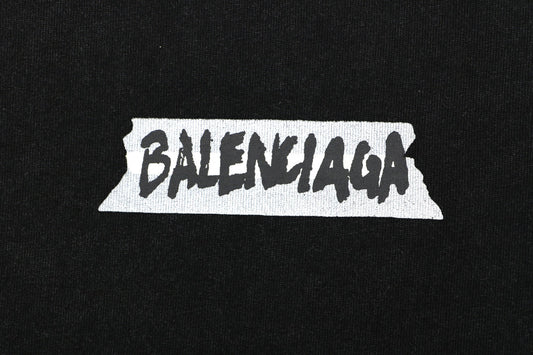 New Black Vintage Logo Graphic T-Shirt, Jersey Knit Short Sleeve Casual Tee