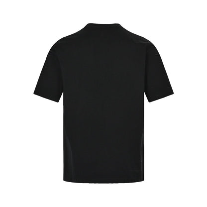 New Mosaic Blur Logo Letter Graphic T-Shirt, Crew Neck Short Sleeve Casual Tee