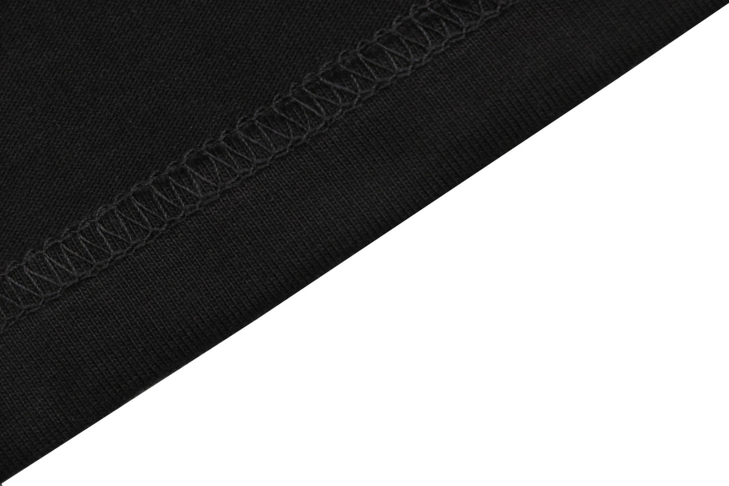 New Unisex Black T-Shirt with Blue Letter Logo Graphic, Crew Neck Short Sleeve Regular Fit Tee