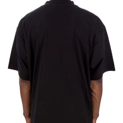 Black Mirror Letter Graphic T-Shirt, Crew Neck Short Sleeve Casual Tee