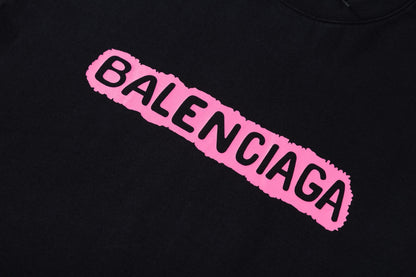 New Unisex Playful Logo Print Graphic Tee, Short Sleeve Casual T-Shirt