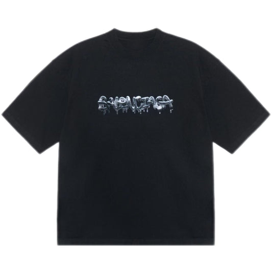 New SLIME Jelly Graffiti Logo Letter Print T Shirt