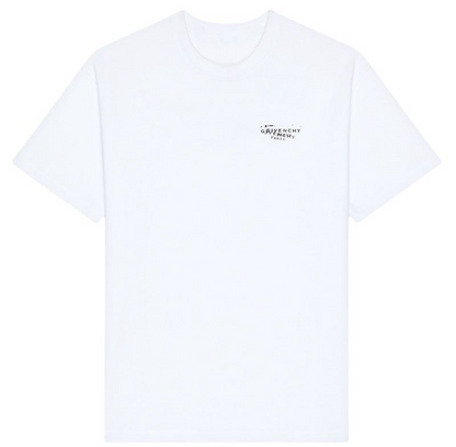 New Crew Neck Pure Cotton T Shirt with Small Chest Print