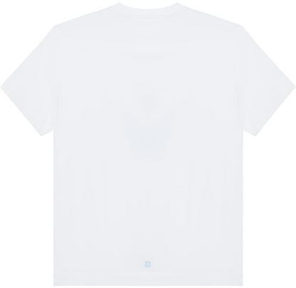 New Pure Cotton T Shirt with Chest Tie-Dye Effect