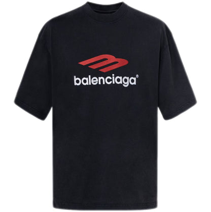 New Classic 3B Print Crew Neck T-Shirt Loose Fit Casual Style